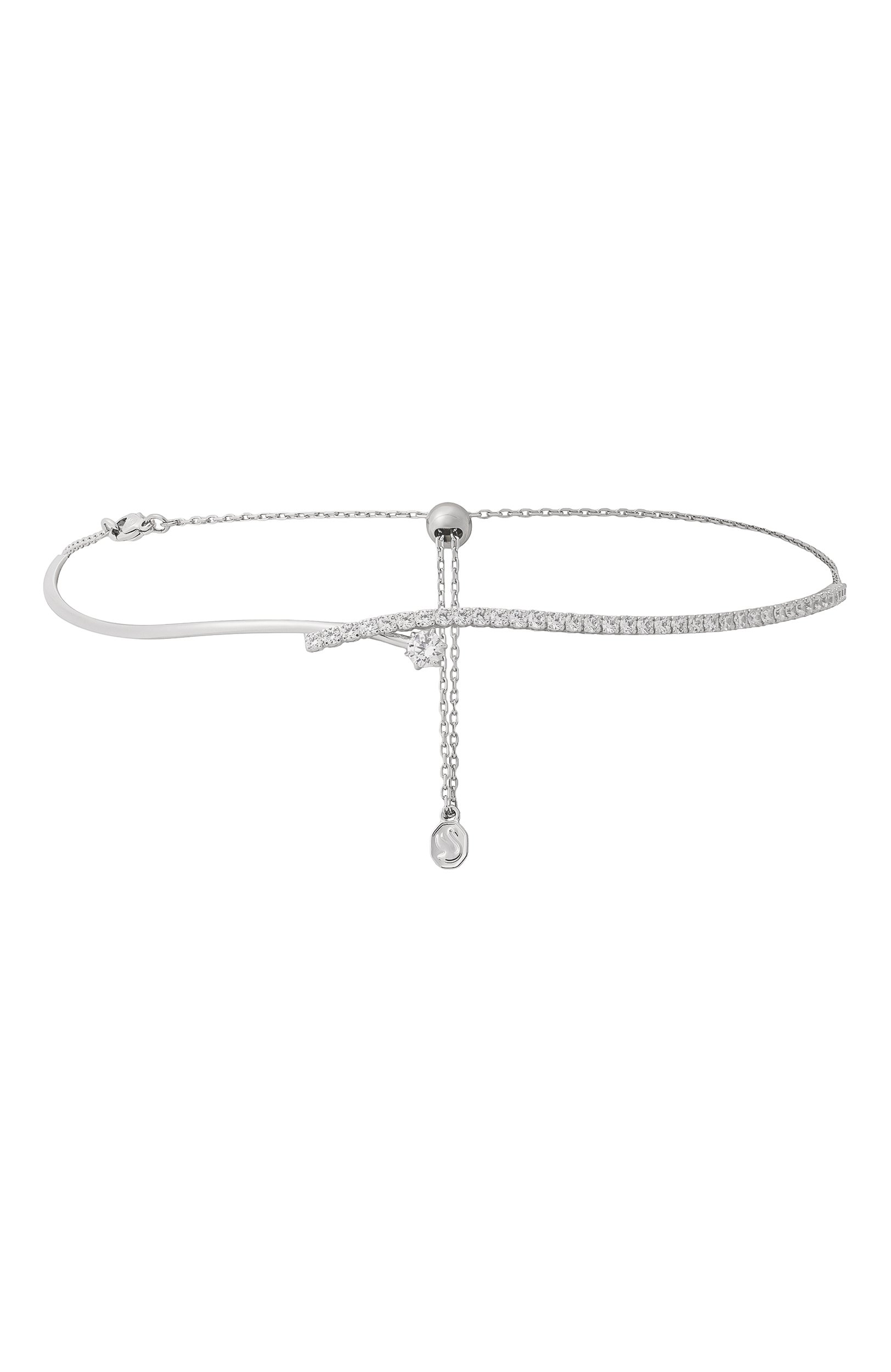 Колье matrix SWAROVSKI серебряного цвета по цене 33900 руб., арт. 5754020, фото 1 Колье matrix SWAROVSKI, арт. 5754020, фото 1