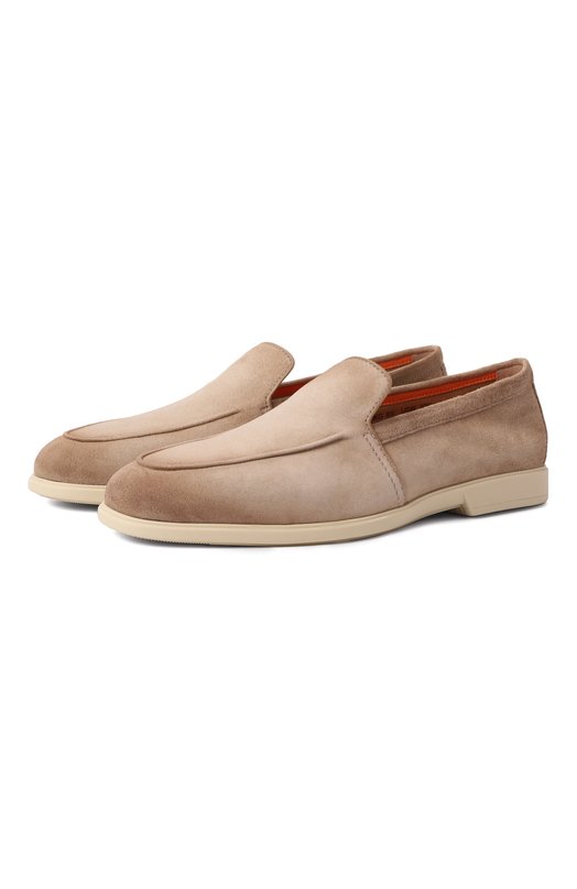фото Замшевые лоферы santoni