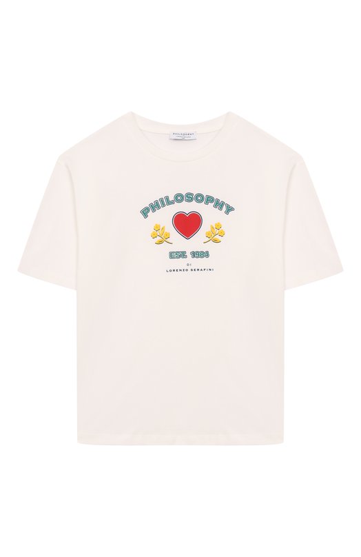 Хлопковая футболка Philosophy di Lorenzo Serafini Kids