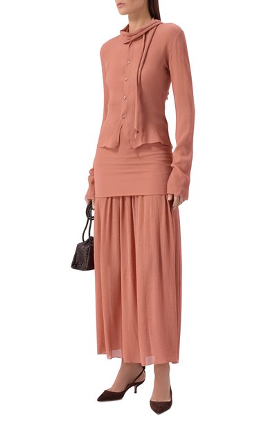 Замшевые туфли bow tie 50 AQUAZZURA, арт. DENMIDP2-SUE-ESP, фото 3