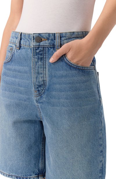 Джинсовые шорты 12 STOREEZ голубого цвета по цене 11000 руб., арт. 131333, фото 5 Джинсовые шорты 12 STOREEZ, арт. 131333, фото 5