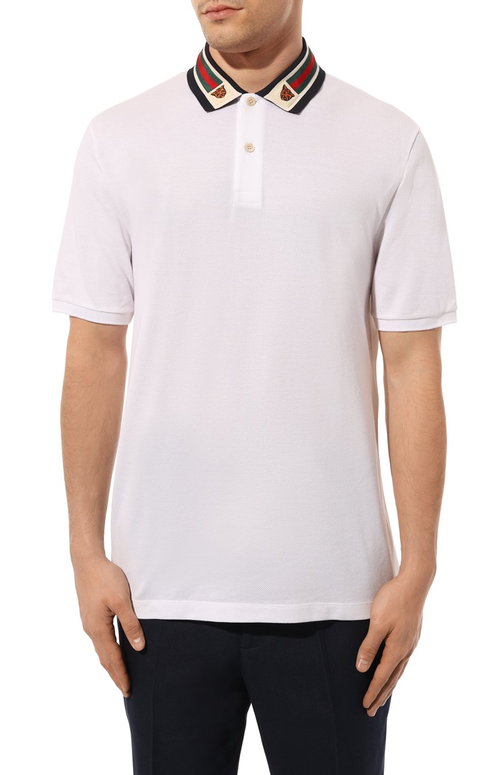 Хлопковое поло GUCCI, арт. 545714 XJAGU, фото 3