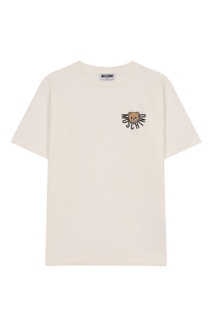 Хлопковая футболка MOSCHINO, арт. H0M05G/LAA10/10-14