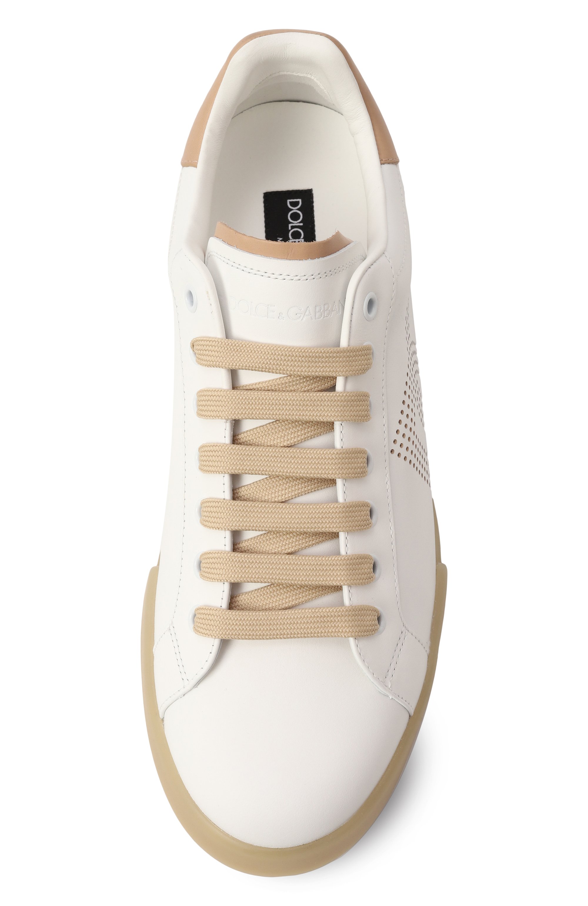 Кожаные кеды portofino DOLCE & GABBANA, арт. CS2277/A9U73, фото 6