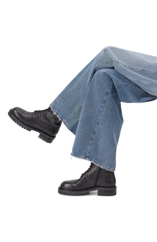 Кожаные ботинки Skagi Ann Demeulemeester B0013288/LT141 Чёрный  B0013288/LT141 Фото 2