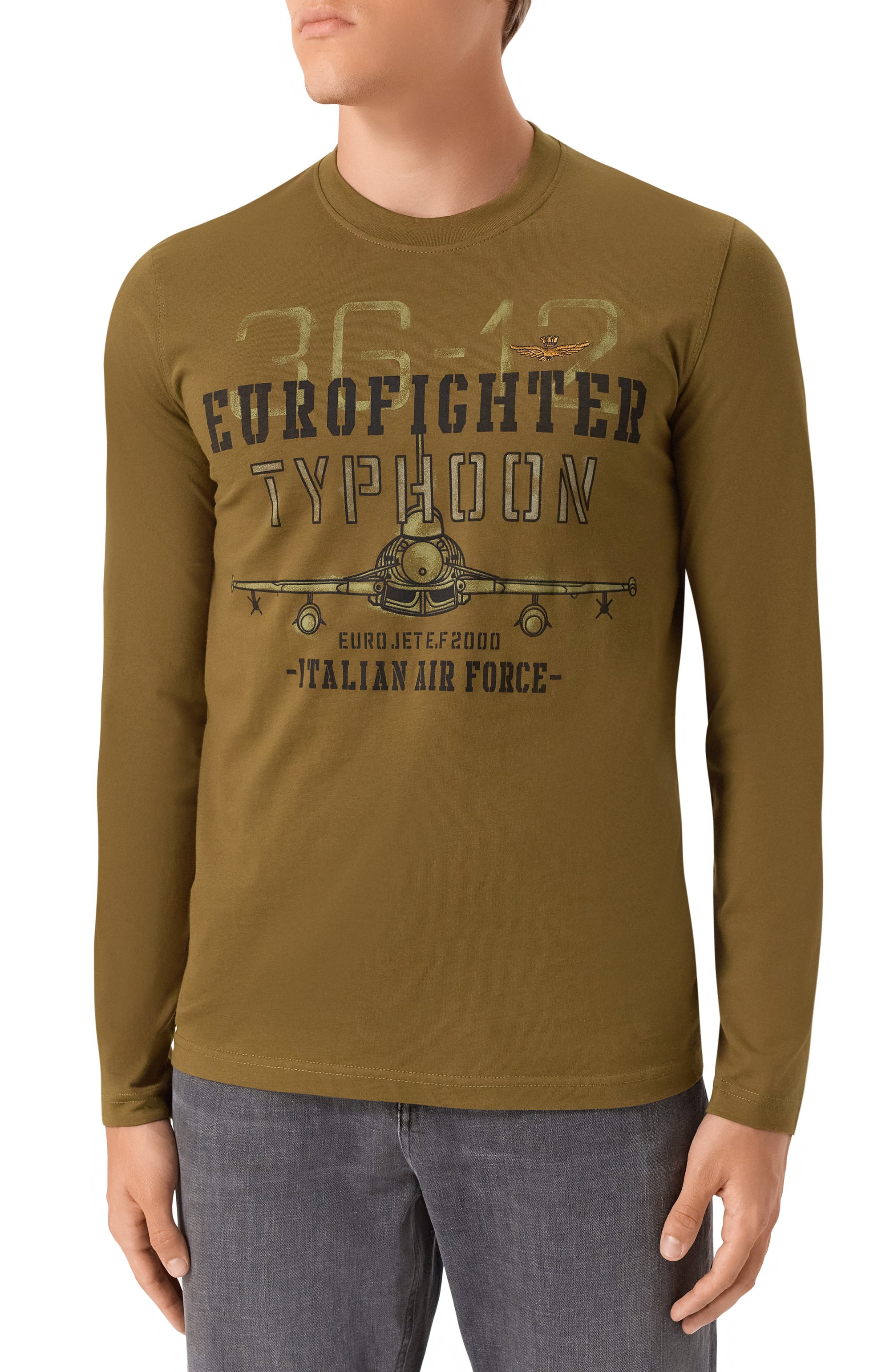 Хлопковый лонгслив AERONAUTICA MILITARE, арт. TS2477UJ00641, фото 3