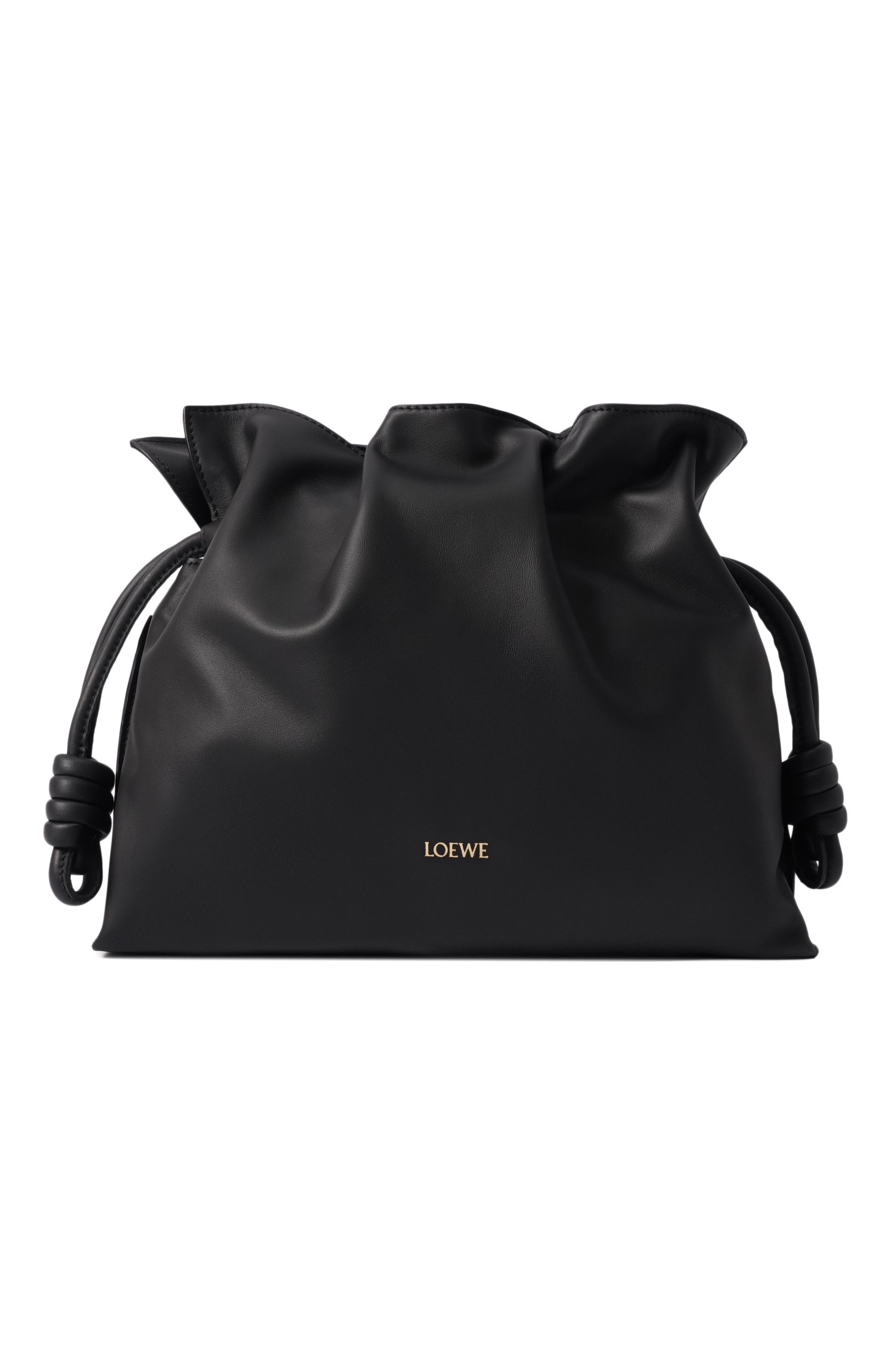 Клатч flamenco medium LOEWE черного цвета по цене 335500 руб., арт. A411FC1XD4, фото 1 Клатч flamenco medium LOEWE, арт. A411FC1XD4, фото 1