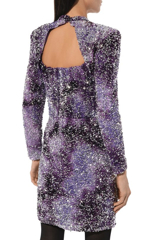 Платье с пайетками BOSS Orange Фиолетовый, фото 4