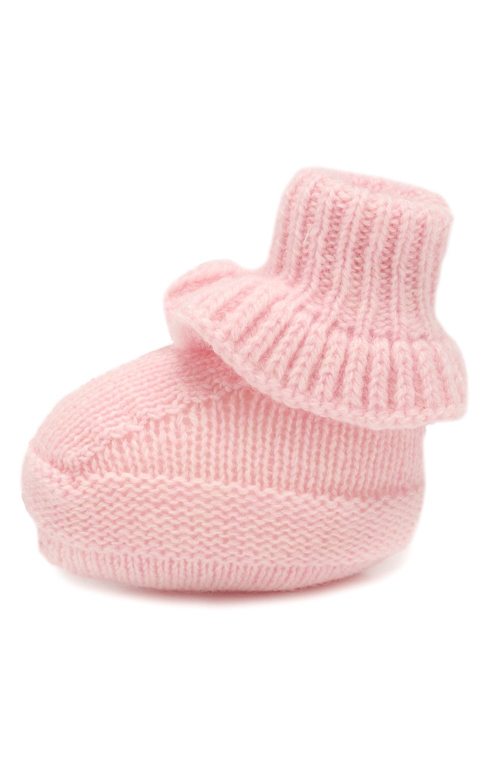 Кашемировые пинетки BABY T светло-розового цвета по цене 5565 руб., арт. 19AIC873SA, фото 2 Кашемировые пинетки BABY T, арт. 19AIC873SA, фото 2