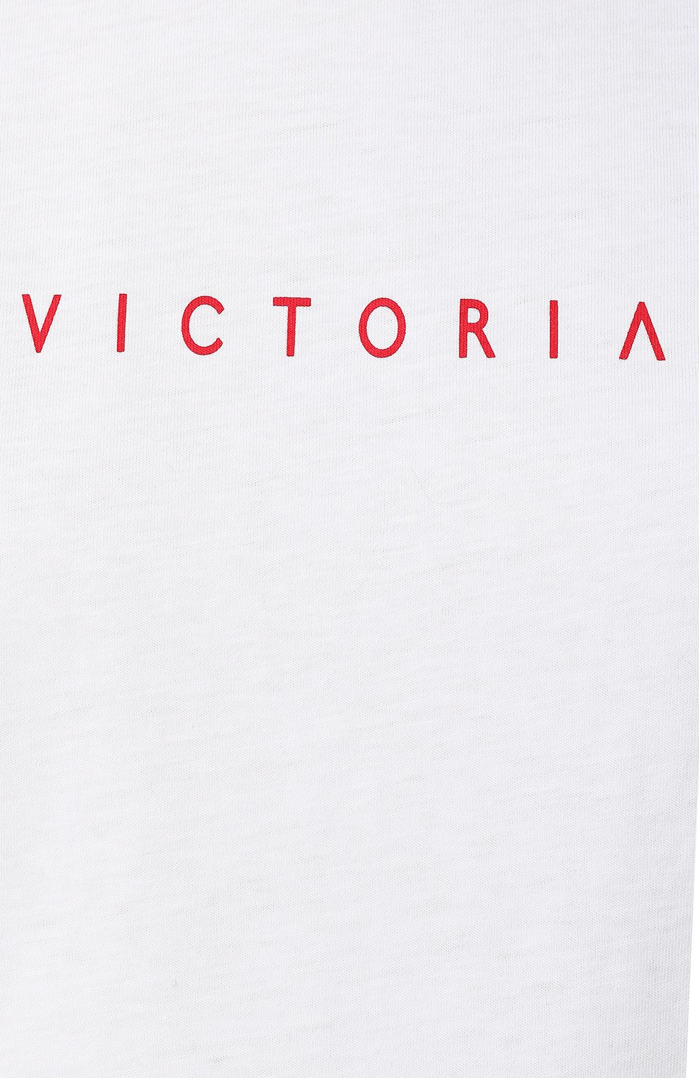 Хлопковая футболка VICTORIA, VICTORIA BECKHAM, арт. JYVV 125 SS19 PRNTD C0TT0N JERSEY, фото 5