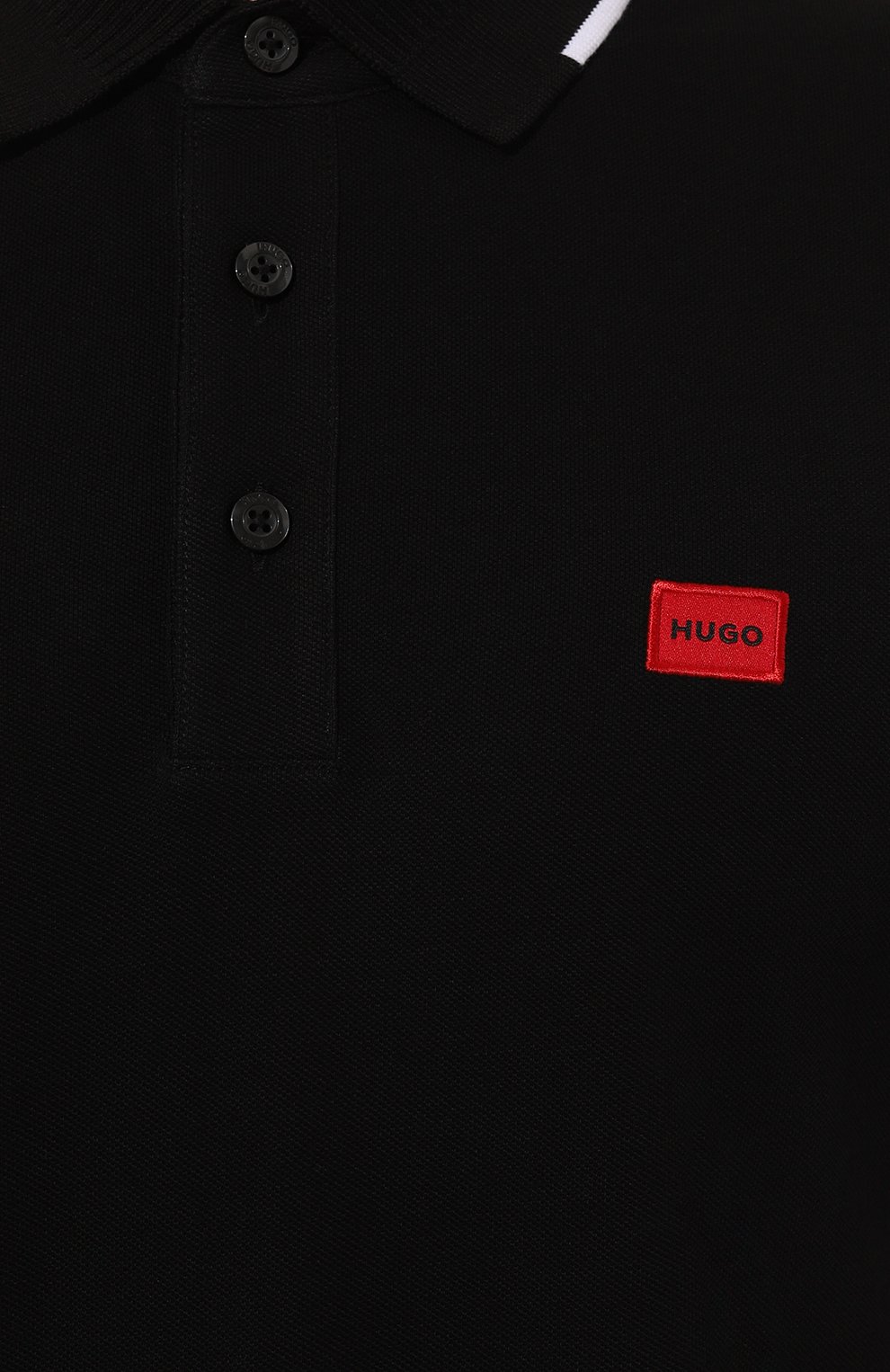 Хлопковое поло HUGO, арт. 50490775, фото 5