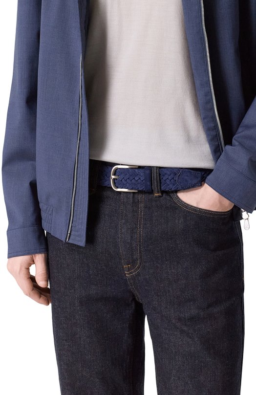 Замшевый ремень Barrett 26B615.2/INTRECCI0 FN Синий  26B615.2/INTRECCI0 FN Фото 2