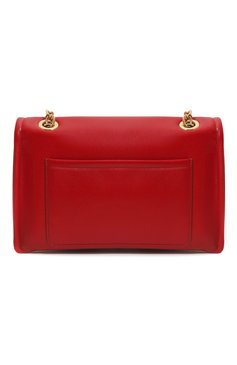 Женская сумка vlogo chain VALENTINO красного цвета, арт. 5W2B0N93/PHV | Фото 6 (Ремень/цепочка: На ремешке; Размер: medium; Драгоценные камни: Проставлено; Материал: Натуральная кожа; Материал сплава: Проставлено)