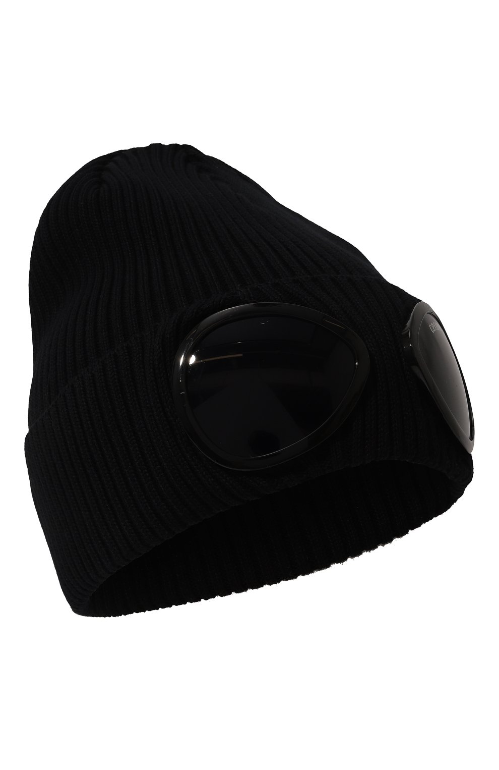 Хлопковая шапка C.P. COMPANY темно-синего цвета по цене 17550 руб., арт. 14CMAC016A-000727A, фото 1 Хлопковая шапка C.P. COMPANY, арт. 14CMAC016A-000727A, фото 1