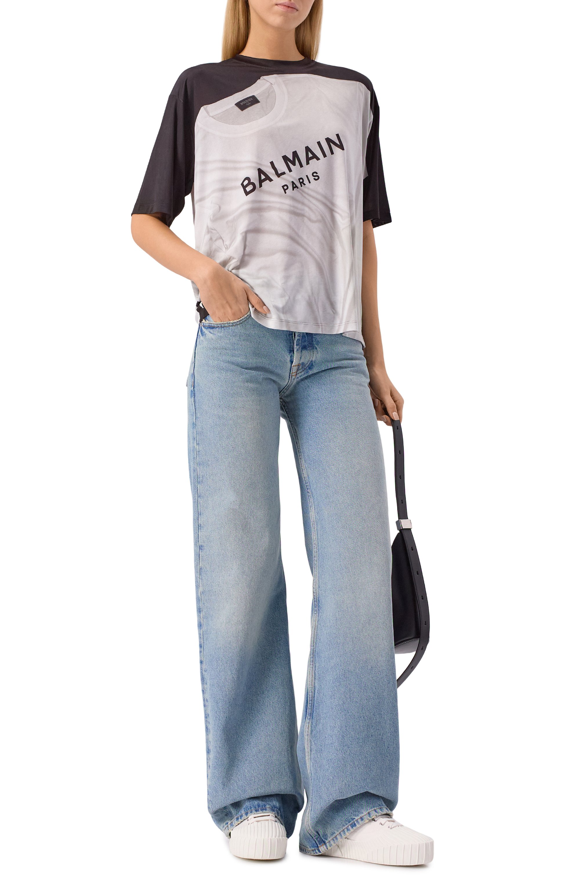 Текстильные кеды riff low BALMAIN, арт. FN1VI756/TCNS, фото 3