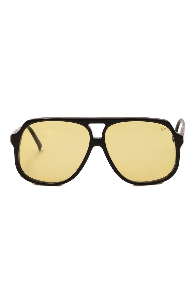 Женские солнцезащитные очки VINTAGE FRAMES желтого цвета, арт. KING SIZE BLACK/YELL0W | Фото 3 (Нос: Не проставлено; Региональные ограничения белый список (Axapta Mercury): Не проставлено; Материал: Пластик; Тип очков: С/з; Очки форма: Авиаторы; Оптика Гендер: оптика-женское)