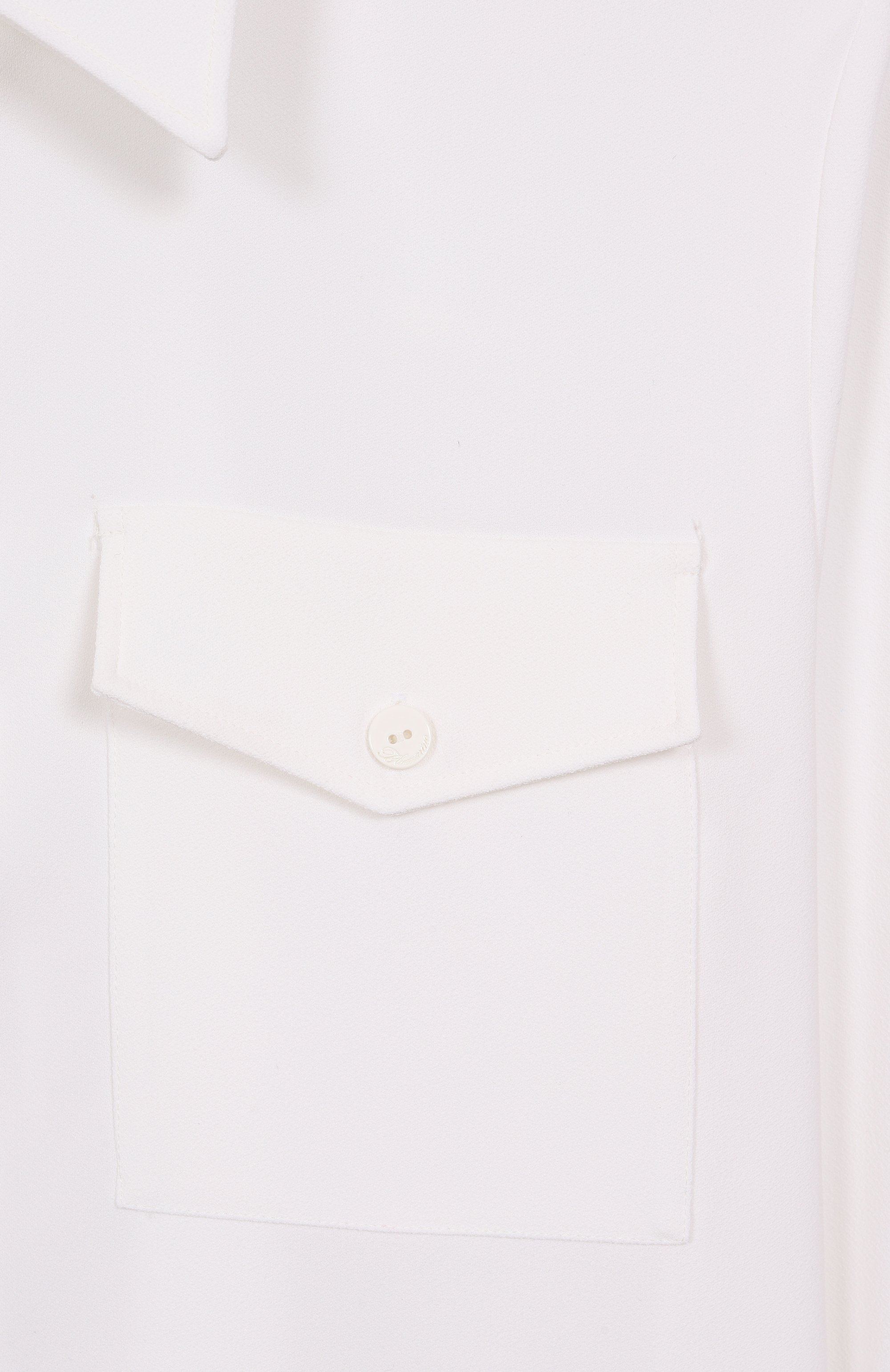 Комплект из рубашки и топа BLUMARINE кремового цвета по цене 27600 руб., арт. BFCA0200/GA019/14-16A, фото 4 Комплект из рубашки и топа BLUMARINE, арт. BFCA0200/GA019/14-16A, фото 4