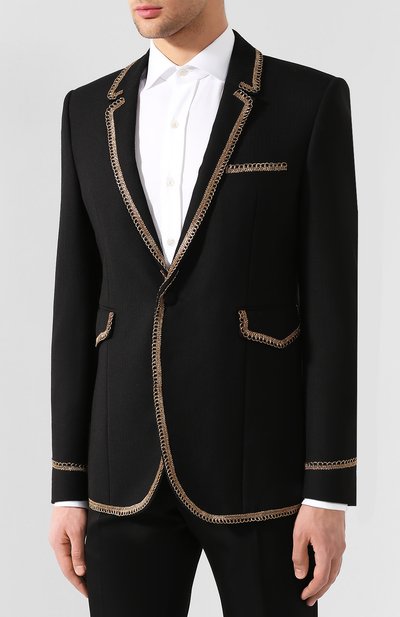 Шерстяной пиджак SAINT LAURENT, арт. 554316/Y519U, фото 3