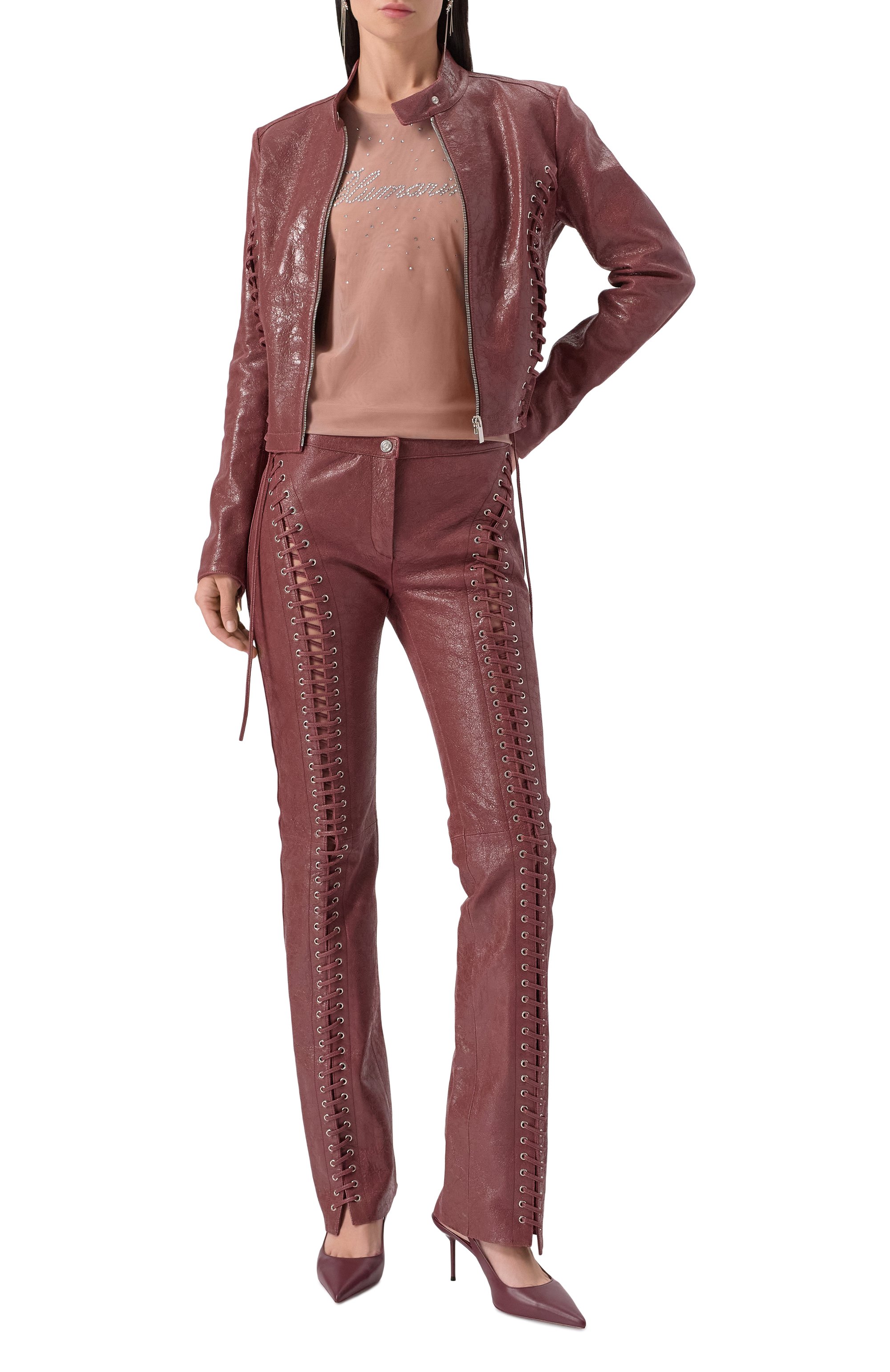 Майка с отделкой стразами BLUMARINE, арт. P54 4T061A, фото 2