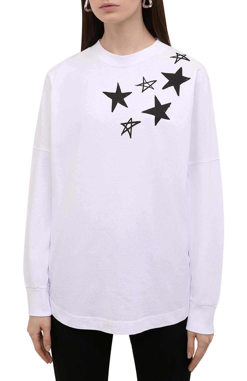 Хлопковый лонгслив PALM ANGELS, арт. PWAB012F21JER0010110, фото 3