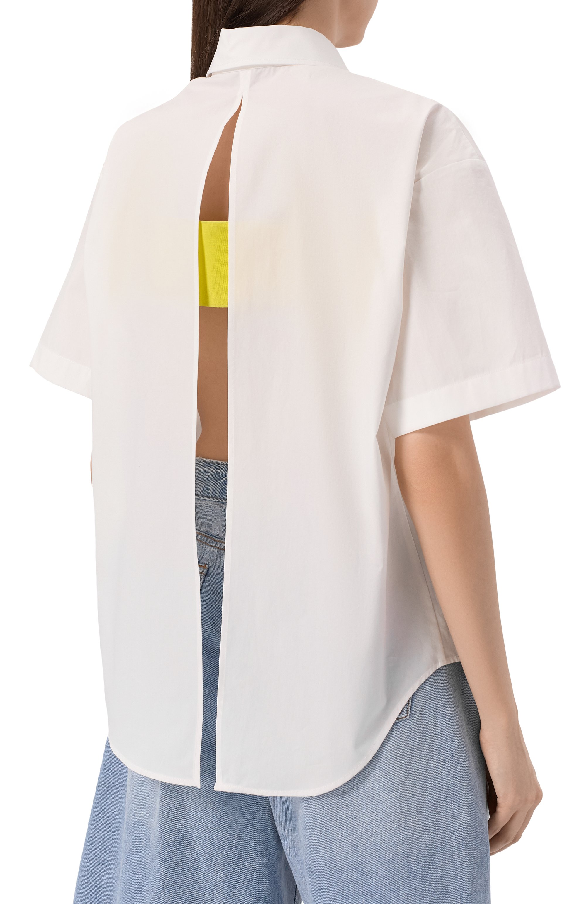 Хлопковая рубашка MSGM, арт. 3842MDE07X 257315/257315, фото 4