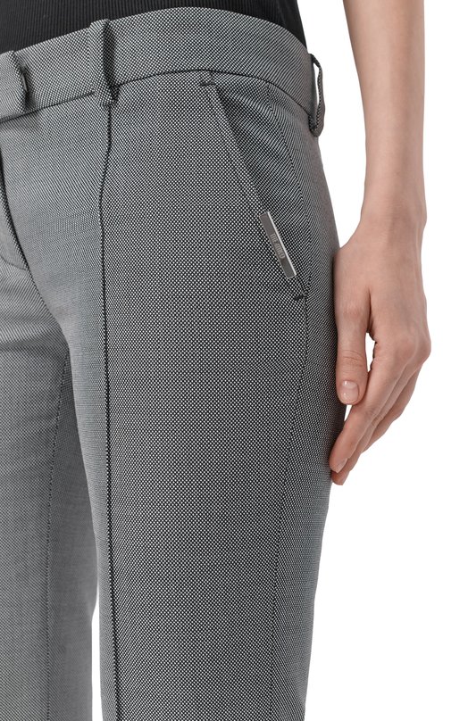 Брюки из шерсти и хлопка The Attico 260WCP00302/WWC002AA Серый  260WCP00302/WWC002AA Фото 5