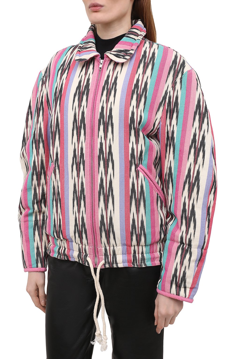 Хлопковая куртка ISABEL MARANT ETOILE разноцветного цвета по цене 55800 руб., арт. VE1525-21P010E/IAUSTEY, фото 3 Хлопковая куртка ISABEL MARANT ETOILE, арт. VE1525-21P010E/IAUSTEY, фото 3