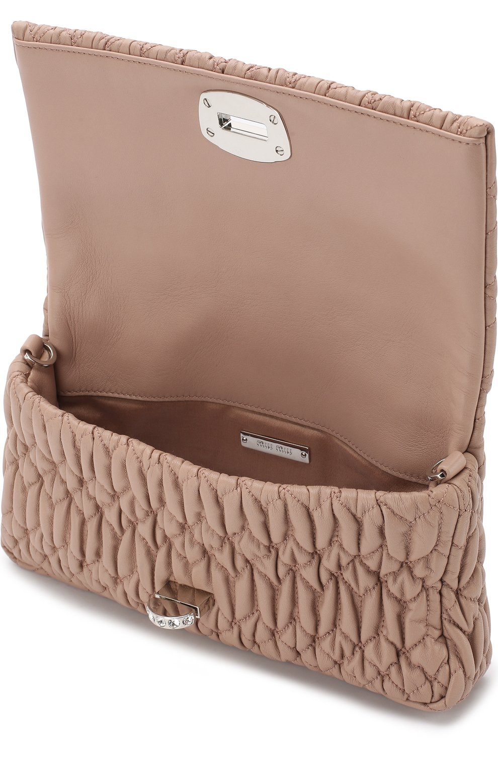 Клатч из кожи на цепочке MIU MIU, арт. 5BD417-FVJ-F0770-OOO, фото 3