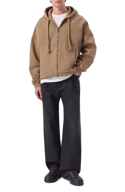 Кожаные кеды Gucci 848317/UPG40 Чёрный  848317/UPG40 Фото 2