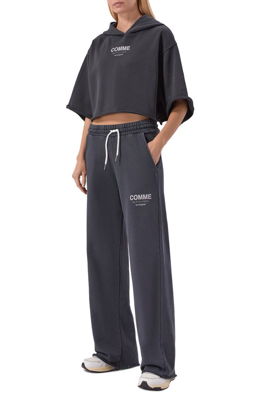 Хлопковые брюки Comme des Fuckdown CFABW01581 Серый  CFABW01581 Фото 2