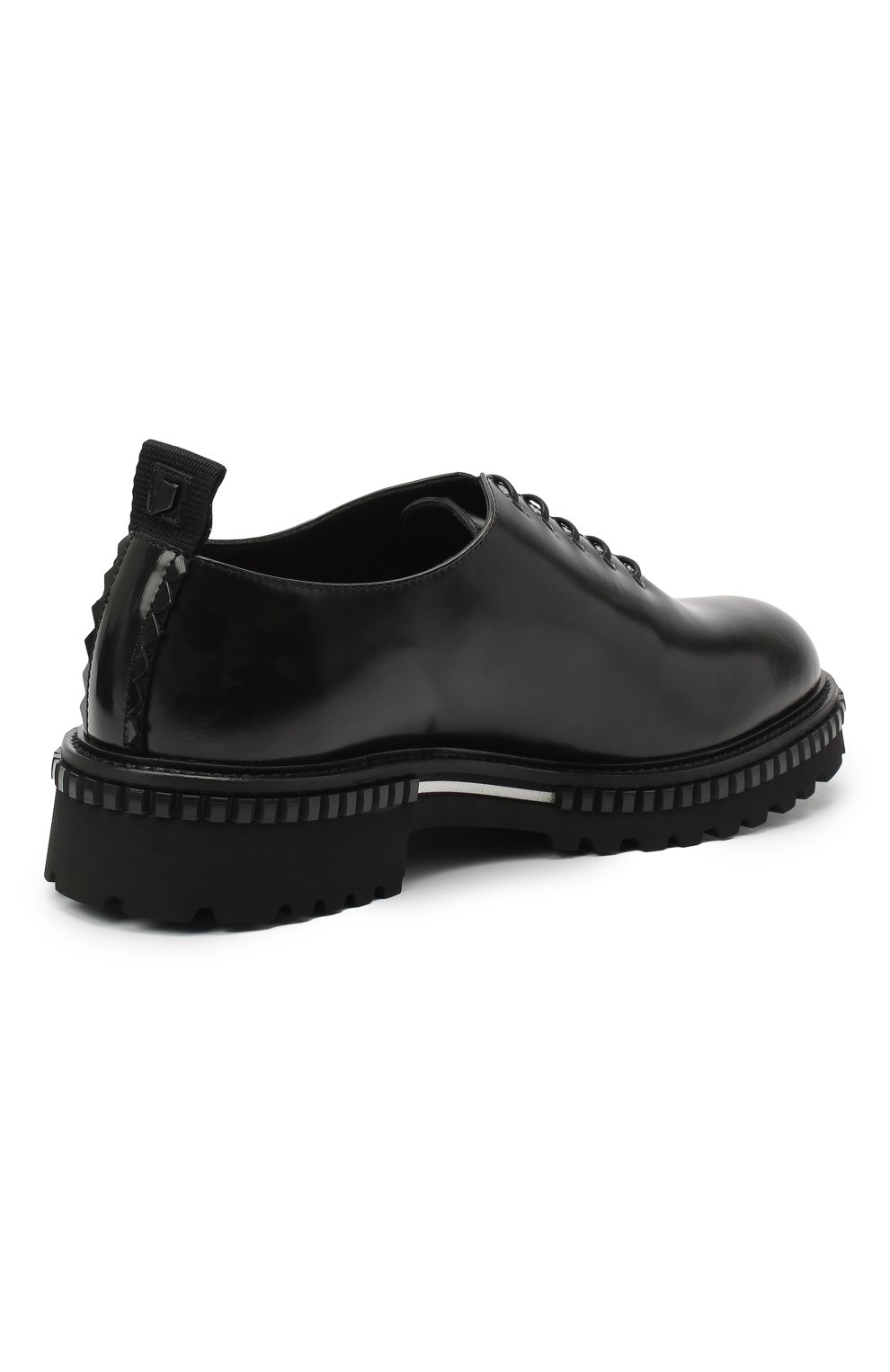 Кожаные оксфорды ATTIMONELLI'S хаки цвета по цене 43300 руб., арт. AA436, фото 4 Кожаные оксфорды ATTIMONELLI'S, арт. AA436, фото 4