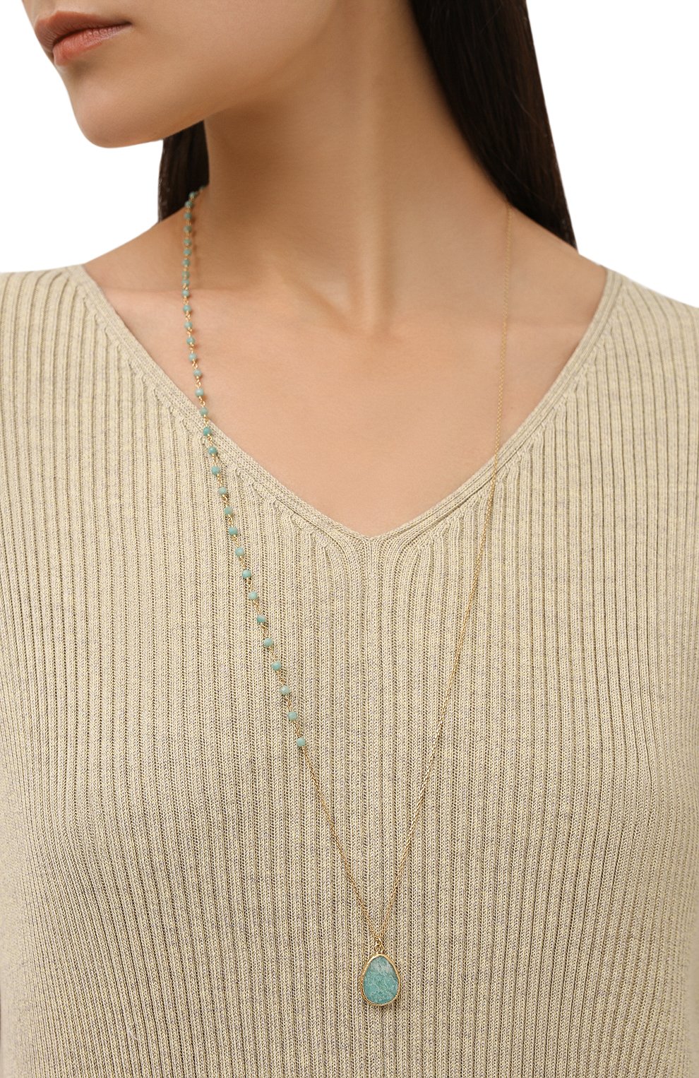 Кулон на цепочке HANKA_IN, арт. GEM-SA-AMA-AMA, фото 2