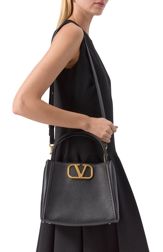 Сумка Alltime medium Valentino 7W2B0R21/IMZ Чёрный  7W2B0R21/IMZ Фото 2