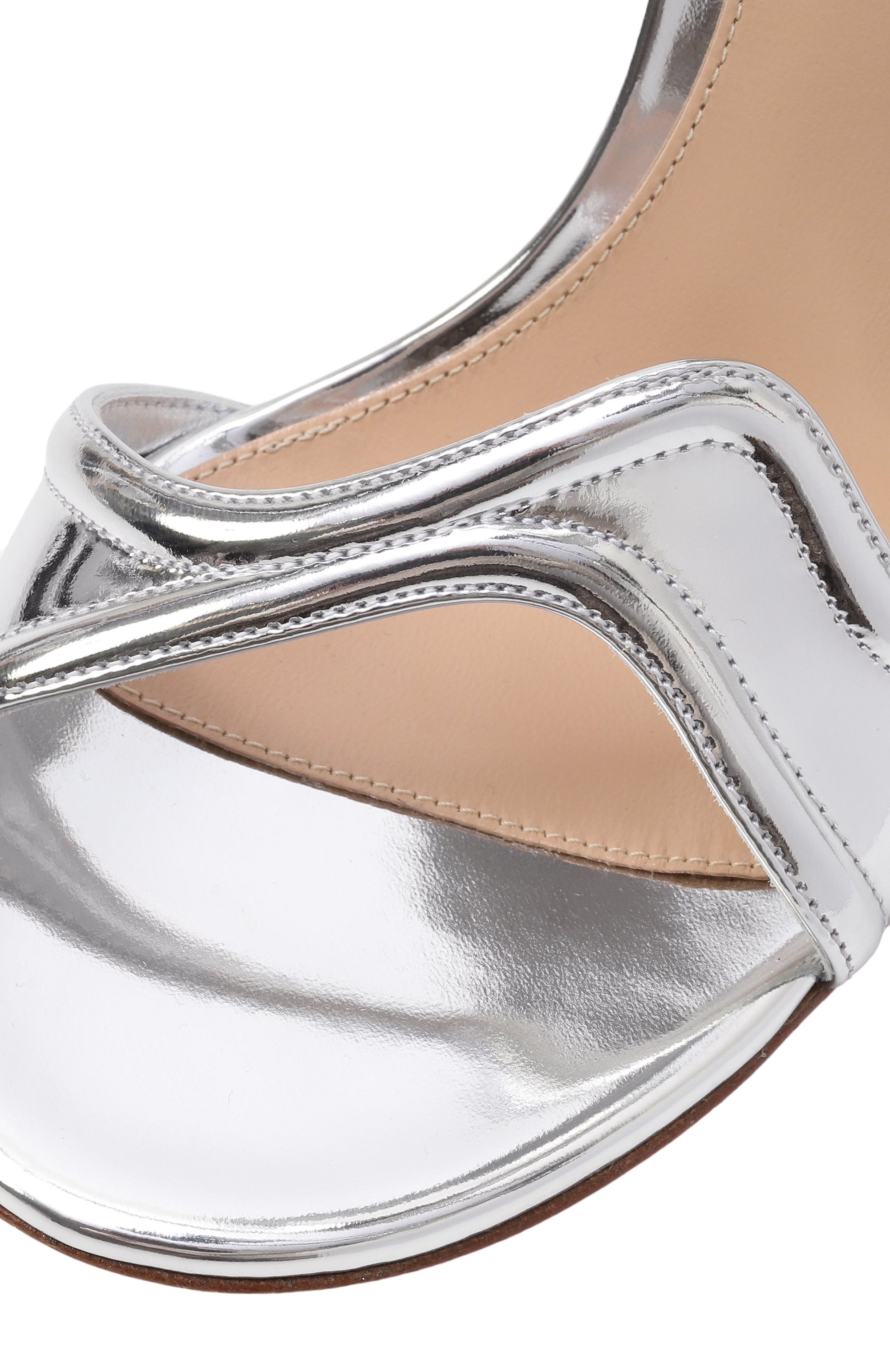 Кожаные босоножки lucrezia GIANVITO ROSSI, арт. 0FFWHITE.G6/WG_17/05.15RIC.METARGE, фото 7