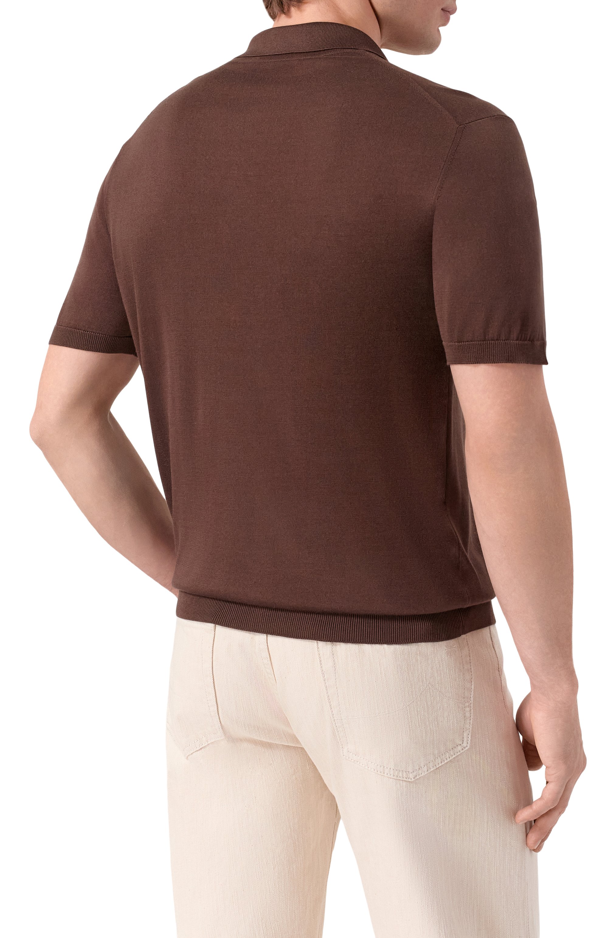 Шелковое поло CORNELIANI, арт. 27M541/2725170, фото 4