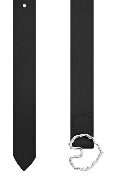 Кожаный ремень AKHMADULLINA черного цвета по цене 39900 руб., арт. 1125.7RM610/LE713.4, фото 3 Кожаный ремень AKHMADULLINA, арт. 1125.7RM610/LE713.4, фото 3