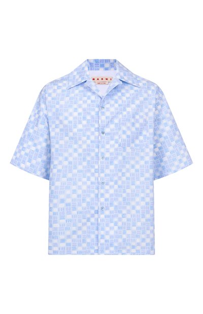 Муж ская хлопковая рубашка MARNI, арт. CUMU0213U1/UTC569