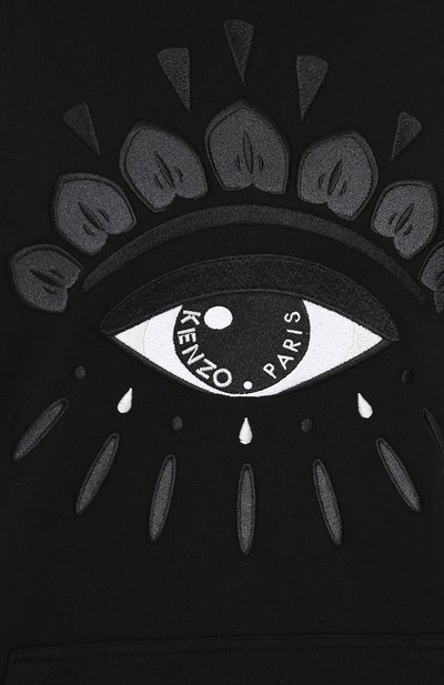 Хлопковая толстовка с капюшоном и вышивкой KENZO, арт. F762SW8834XC, фото 5