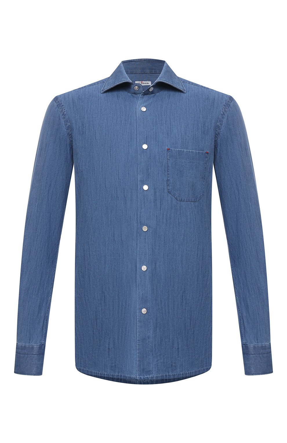 Рубашка KITON синего цвета по цене 82400 руб., арт. UMCNERCH0763002, фото 1 Рубашка KITON, арт. UMCNERCH0763002, фото 1