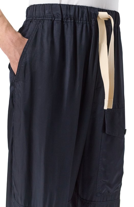 Брюки из вискозы Dries Van Noten 251-020911-1427 Синий  251-020911-1427 Фото 5