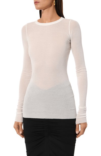 Лонгслив из вискозы и шелка RICK OWENS, арт. RP02D3202/RC, фото 3