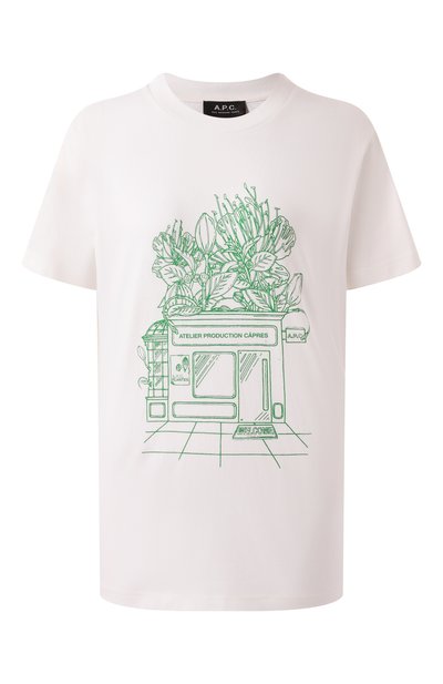 Женская хлопковая футболка A.P.C., арт. C0GCK-M26449