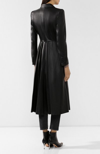 Кожаное пальто ALEXANDER MCQUEEN, арт. 585005/Q5AA0, фото 4