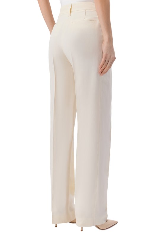Брюки из вискозы и льна Antonelli Firenze P8136Q/935 Кремовый  P8136Q/935 Фото 4