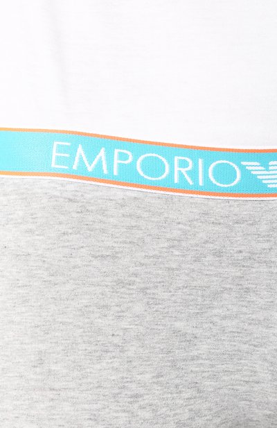Хлопковые легинсы EMPORIO ARMANI серого цвета по цене 8995 руб., арт. 164162/0P317, фото 5 Хлопковые легинсы EMPORIO ARMANI, арт. 164162/0P317, фото 5