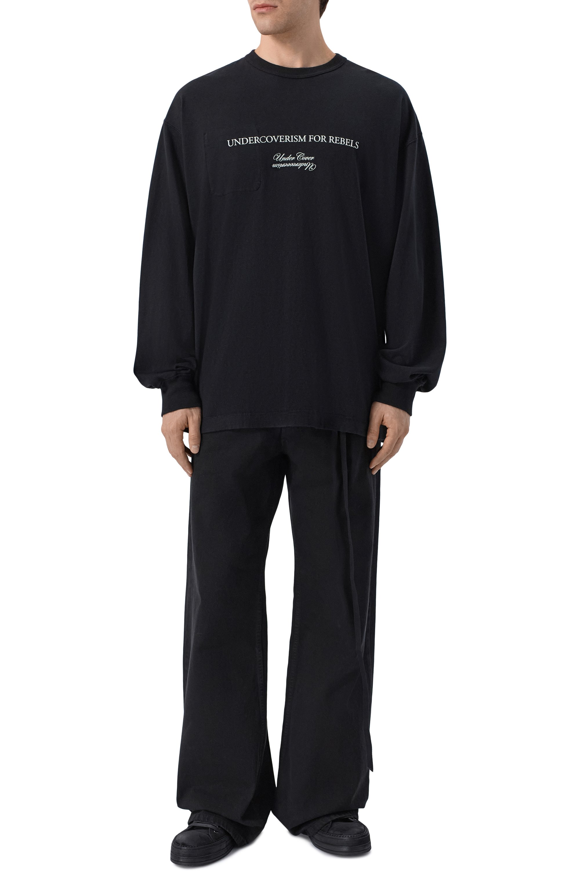 Лонгслив из хлопка и вискозы UNDERCOVER, арт. UP1F4807, фото 2