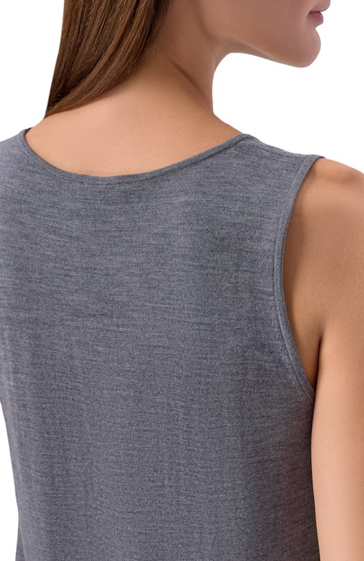 Топ из шерсти и кашемира 12 STOREEZ 136600 Серый  136600 Фото 5