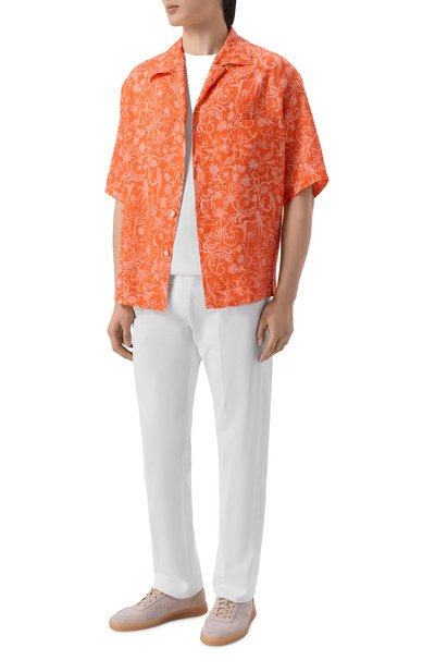 Мужская льняная рубашка KITON, арт. UMC028H09717