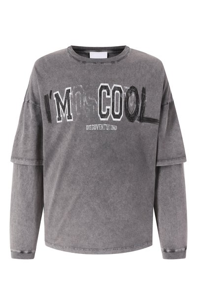 Мужская хлопковый лонгслив DIEGO VENTURINO, арт. DVTS-MLCC00L