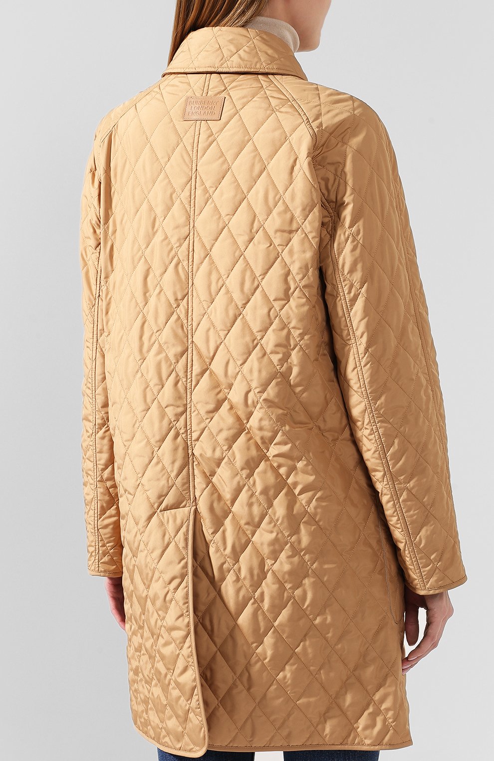 Двубортное пальто tything BURBERRY бежевого цвета по цене 132000 руб., арт. 8021055, фото 4 Двубортное пальто tything BURBERRY, арт. 8021055, фото 4